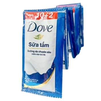Sữa tắm Dove dưỡng da chuyên sâu 6g*(10+2) gói
