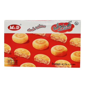 Bánh trứng đỏ M&D hộp 504g