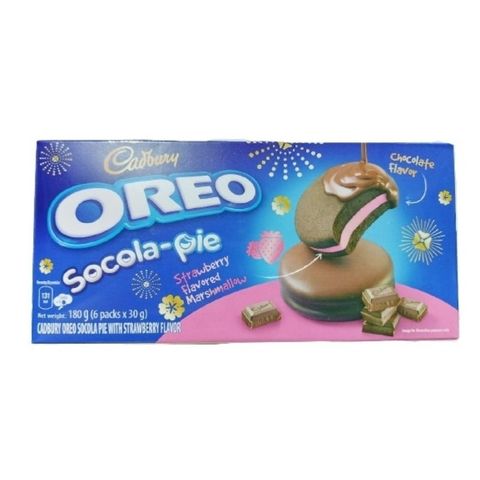 Bánh Oreo Pie socola dâu hộp 180g