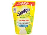 Nước rửa chén Sunlight chanh 100 Công nghệ sạch siêu tốc 3.5kg