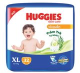 Tã quần huggies skin care XL 32 miếng