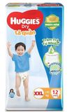 Tã quần huggies Dry XXL 12 miếng