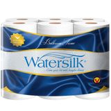 Giấy vệ sinh Watersilk có lõi 12 cuộn