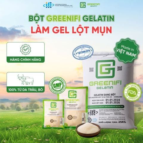  Bột Gelatin [ Làm mặt nạ, gel lột mụn, mỹ phẩm ] 