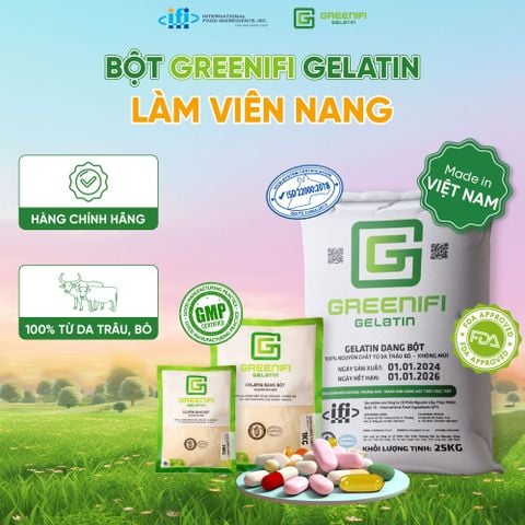  Bột Gelatin Cao Cấp [ Làm viên nang, capsule, viên con nhộng ] 
