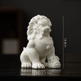  Tượng Sư Tử Bằng Gốm Sứ - Decor Phong Thủy An Yên 