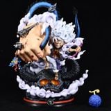  [CÓ LED] Mô Hình Luffy Nika Gear 5 Trạng Thái Chiến Đấu Bóp Kaido Siêu Ngầu | Mô Hình One Piece 