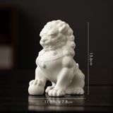  Tượng Sư Tử Bằng Gốm Sứ - Decor Phong Thủy An Yên 