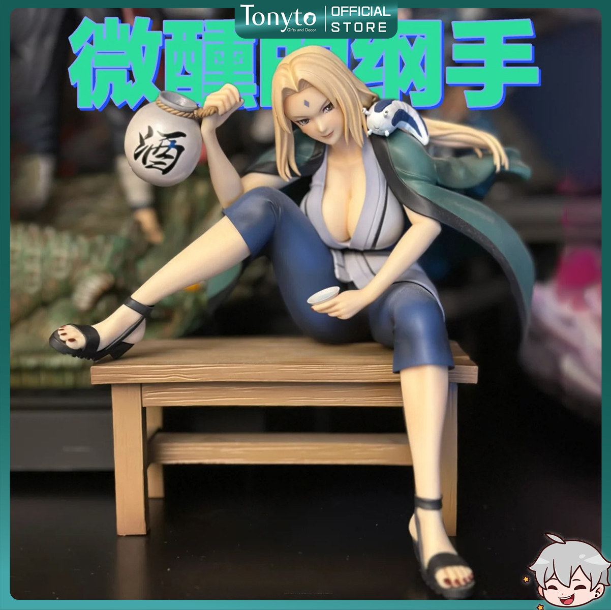  Mô Hình Hokage Tsunade Tạo Dáng Gợi Cảm Trên Ghế - Mô Hình Naruto, Mô Hình Anime Nữ Gợi Cảm 