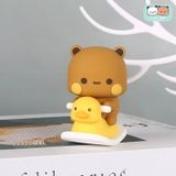  Mô Hình Gấu Trú Dudu và Bubu Trang Trí Bàn Làm Việc, Taplo, Quà Tặng 