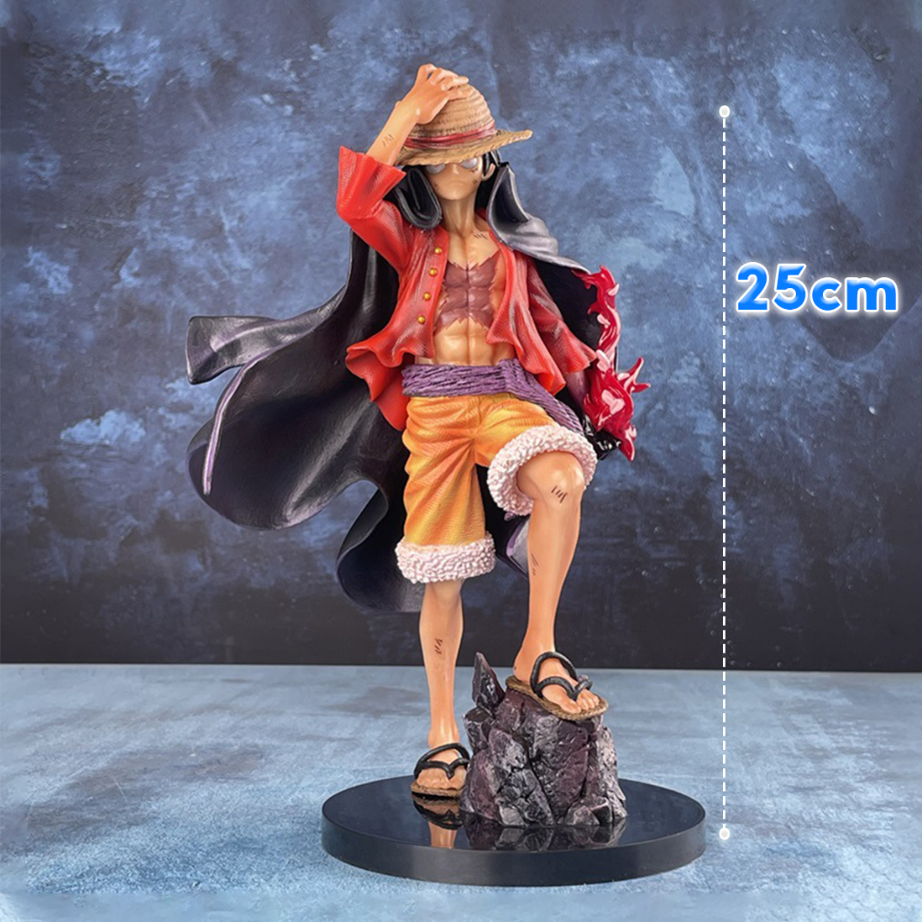  Mô Hình Luffy Dáng Đứng Siêu Ngầu Cao 25cm - Mô Hình One Piece FullBox 