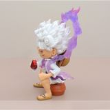  Mô Hình One Piece Luffy Gear 5 & Zoro Chibi Ngồi Trên Thùng Gỗ 