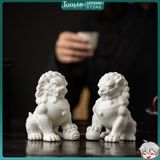  Tượng Sư Tử Bằng Gốm Sứ - Decor Phong Thủy An Yên 