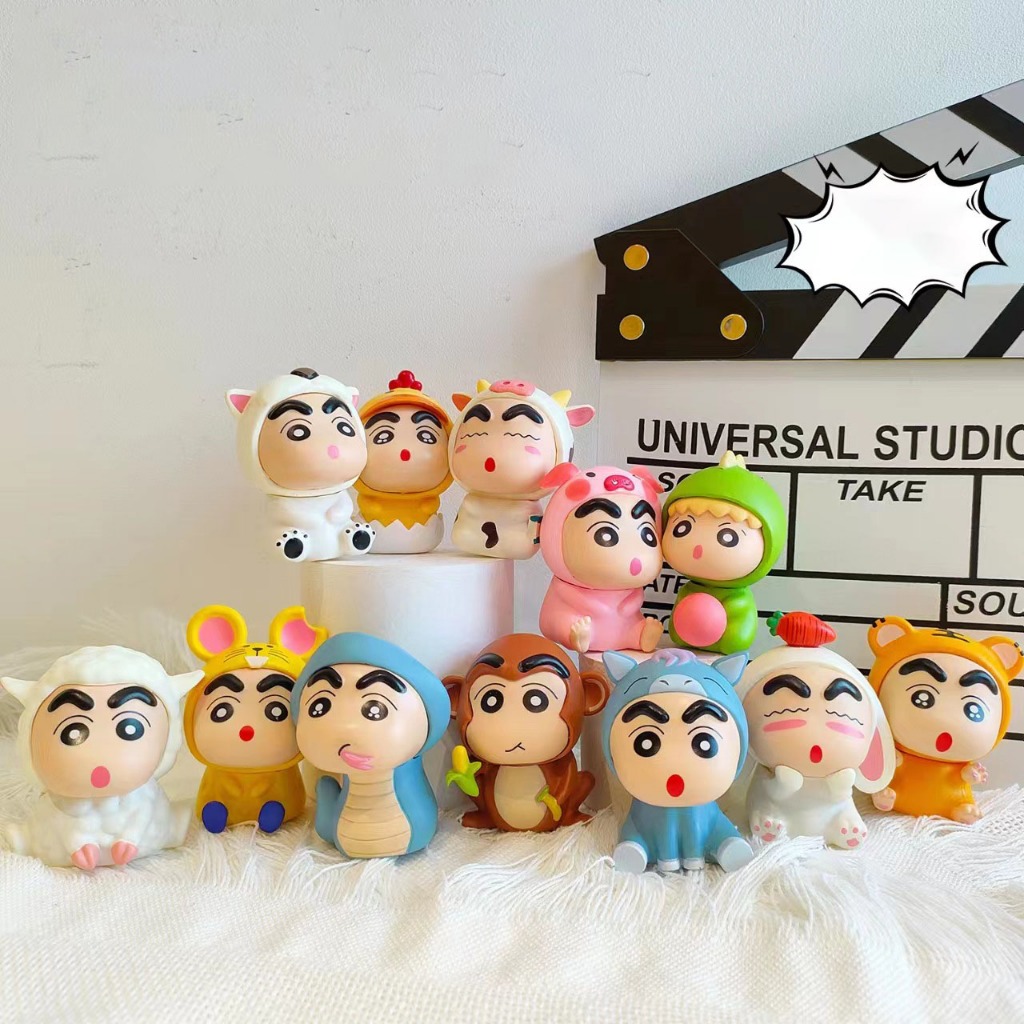  Mô Hình Cậu Bé Bút Chì Shin Chan 12 Con Giáp Đáng Yêu 