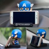  Mô Hình Captain America Chibi Lắc Đầu Siêu Dễ Thương Fullbox | Mô Hình Siêu Anh Hùng Avengers DC Marvels 