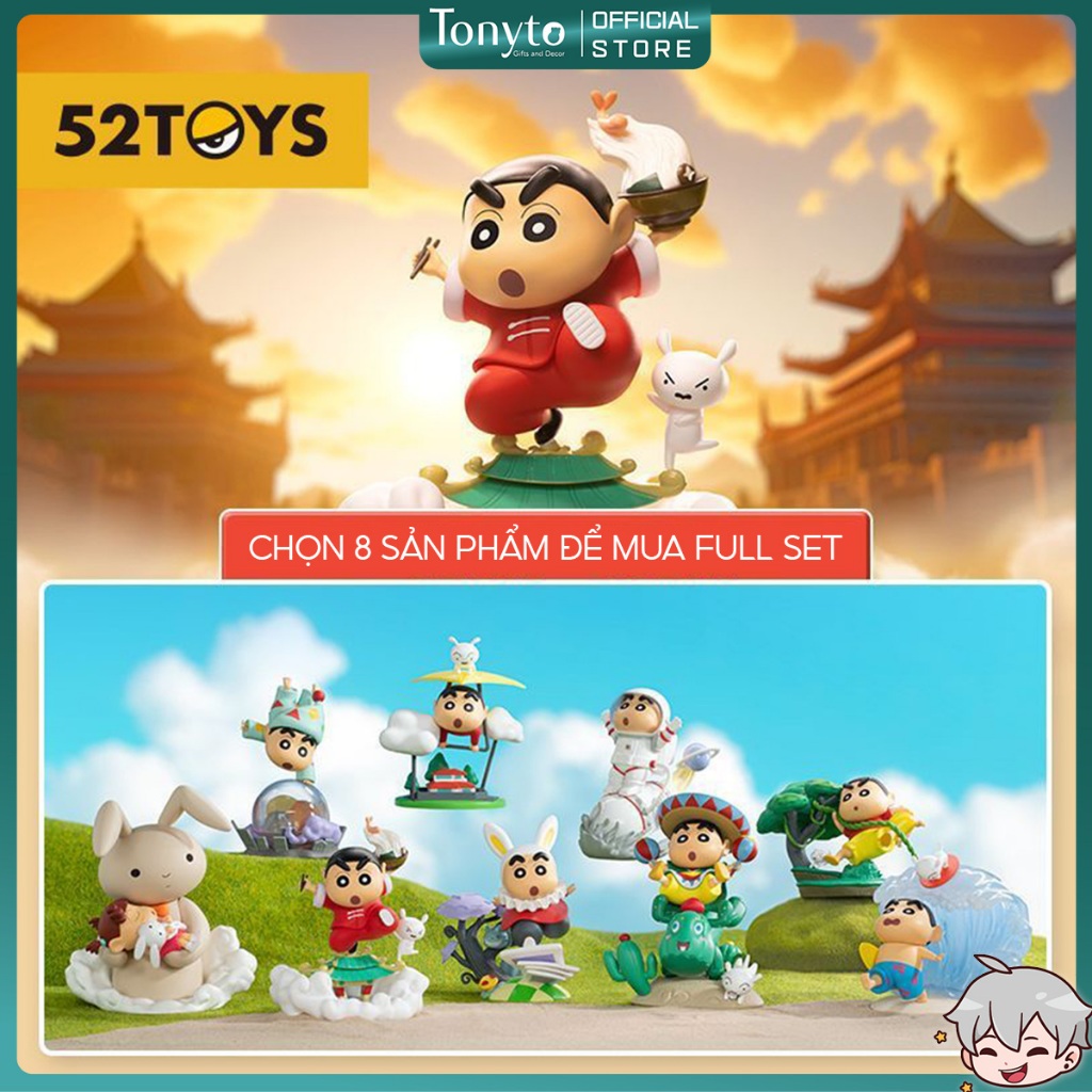  Mô Hình Blind Box Shin Chan Series Classic Scenes Chính Hãng 52 Toys 