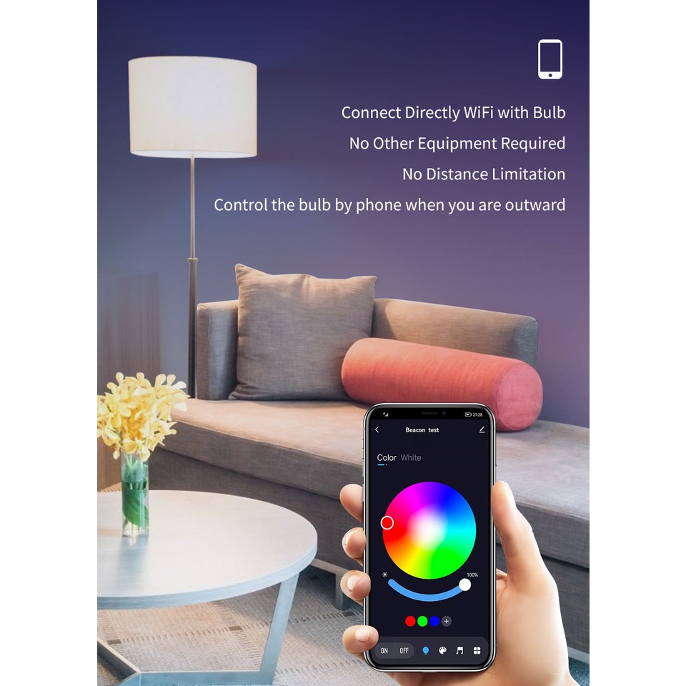 Bombillo LED Inteligente: Ilumina tu Mundo con Color - Bombillo LED inteligente