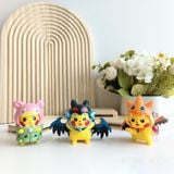 Mô Hình Pikachu Cosplay Biến Hình Siêu Đáng Yêu - Mô Hình Pokemon Trang Trí, Làm Quà Tặng 