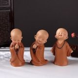  Tượng Chú Tiểu An Nhiên Vui Vẻ Yêu Đời Tự Tại | Trang Trí Bàn Làm Việc, Phòng Ngủ, Phòng Khách, Tiểu Cảnh, Làm Quà Tặng 