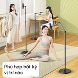  Arm Kẹp Đỡ Điện Thoại, Tablet Giá Đỡ Điện Thoại Dạng Đứng Bằng Hợp Kim Nhôm, Cao Đến 1.6m và Xoay 360 Độ 