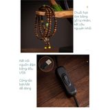  Tượng Phật Thích Ca Ngồi Thiền Dưới Gốc Cây Kèm kệ Đèn Led Decor An Yên 