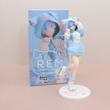  Mô Hình Re:Zero Nhân Vật Rem Ram Mặc Hoodie Anime Nữ Cute 20cm 