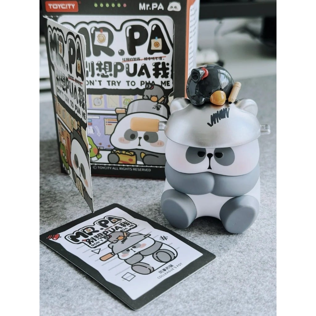  Blind Box Mr.Pa Don't Try To PUA Me - Set 8 Mô Hình Gấu Trúc Cute 