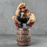  Mô hình Ace Hỏa Quyền Giơ Tay Ngồi Trên Thùng Gỗ Siêu Ngầu - Mô Hình One Piece 