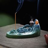  Thác Khói Trầm Hương Chảy Ngược Đồi Núi Bằng Gốm Sứ | Thác Xông Trầm Thiết Kế Sáng Tạo 