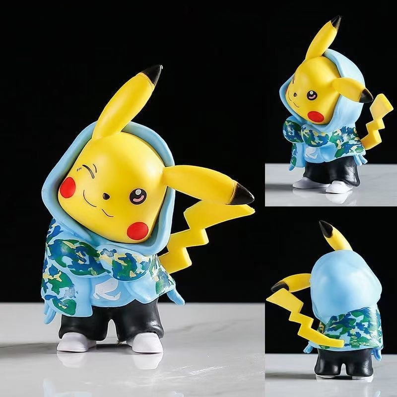  Mô Hình Pikachu Cute Mặc Đồ HipHop Siêu Đáng Yêu - Mô Hình Pokemon Trang Trí, Làm Quà Tặng 