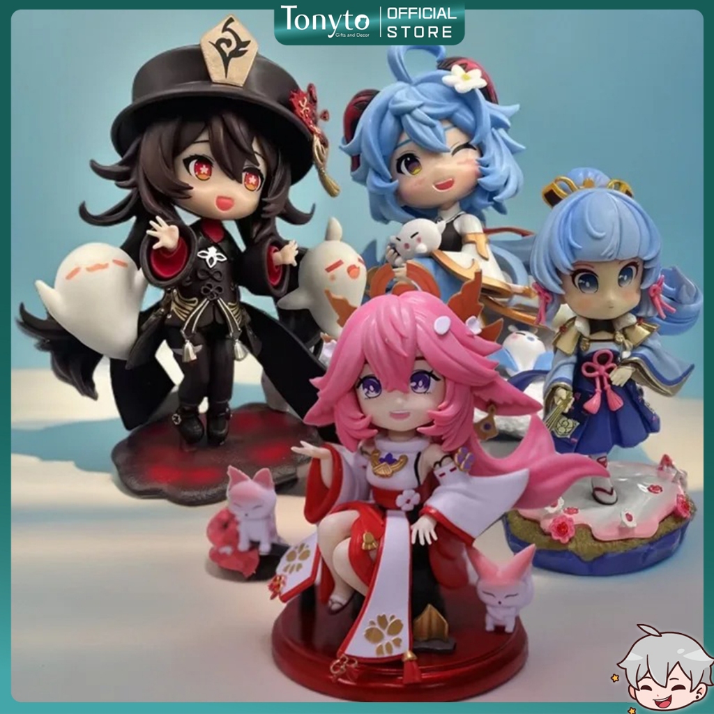  Mô Hình Genshin Impact Chibi Nhân Vật Yae Miko, Hutao, Ganyu 