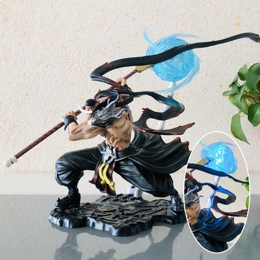  [ĐÈN LED] Mô Hình Tứ Hoàng Râu Trắng Trạng Thái Chiến Đấu Cao 29cm Fullbox | Mô Hình One Piece Siêu Ngầu 