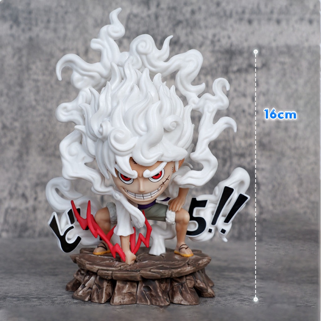  Mô Hình Luffy Gear 5 Siêu Ngầu Trạng Thái Chiến Đấu Cầm Tia Sét Cao 16cm - Mô Hình One Piece FullBox 