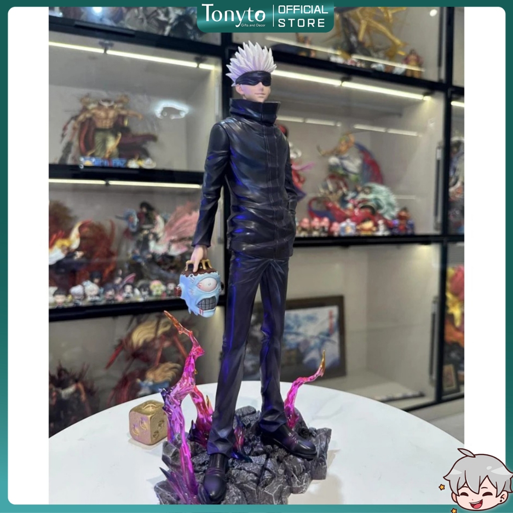  Mô Hình Jujutsu Kaisen Gojo Cầm Đầu Jogo Có 2 Đầu, 2 Tay Thay Thế 