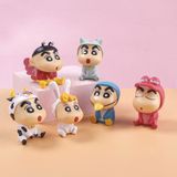  Set 6 Mô Hình Cậu Bé Bút Chì Shin Chan Cosplay Cute - Trang Trí Tiểu Cảnh, Làm Quà Tặng 