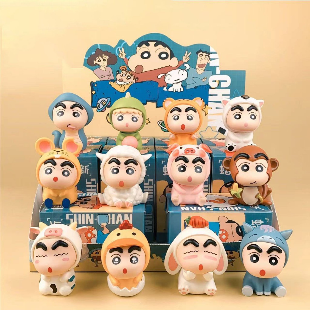  Mô Hình Cậu Bé Bút Chì Shin Chan 12 Con Giáp Đáng Yêu 