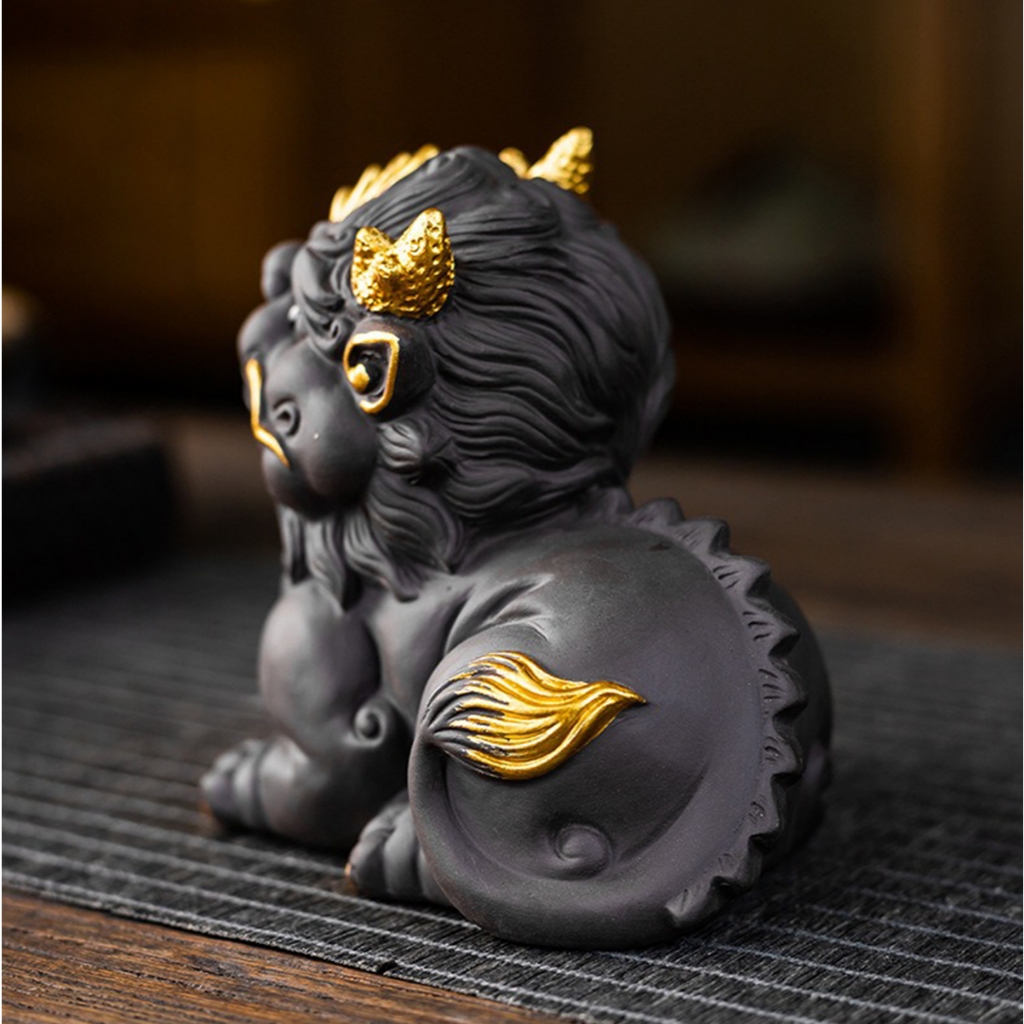  Cặp Tượng Tỳ Hưu Gốm Tử Sa Mang Lại May Mắn, Tài Lộc 