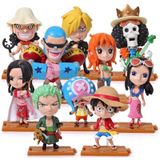  Set 10 Mô Hình Nhân Vật Băng Mũ Rơm - Mô Hình One Piece 