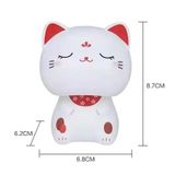  Mèo Thần Tài Lúc Lắc, Mèo May Mắn Maneki Neko Sử Dụng Năng Lượng Mặt Trời - Trang Trí Taplo Oto, Bàn Làm Việc, Quà Tặng 