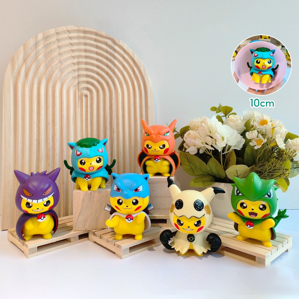  Mô Hình Pikachu Cosplay Nhân Vật Trong Pokemon Siêu Đáng Yêu 