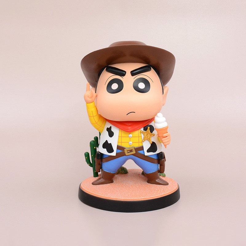  Mô Hình Cậu Bé Bút Chì Shin Chan GK Cosplay Cowboy 