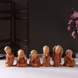  Tượng Chú Tiểu An Nhiên Vui Vẻ Yêu Đời Tự Tại | Trang Trí Bàn Làm Việc, Phòng Ngủ, Phòng Khách, Tiểu Cảnh, Làm Quà Tặng 