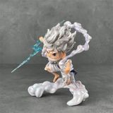  Mô Hình Luffy Gear 5 Ngầu Cầm Tia Sét 16cm - Mô Hình One Piece Chipi 