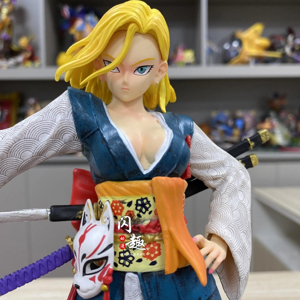  Mô Hình Dragon Ball Android Phong Cách Samurai Anime Nữ 