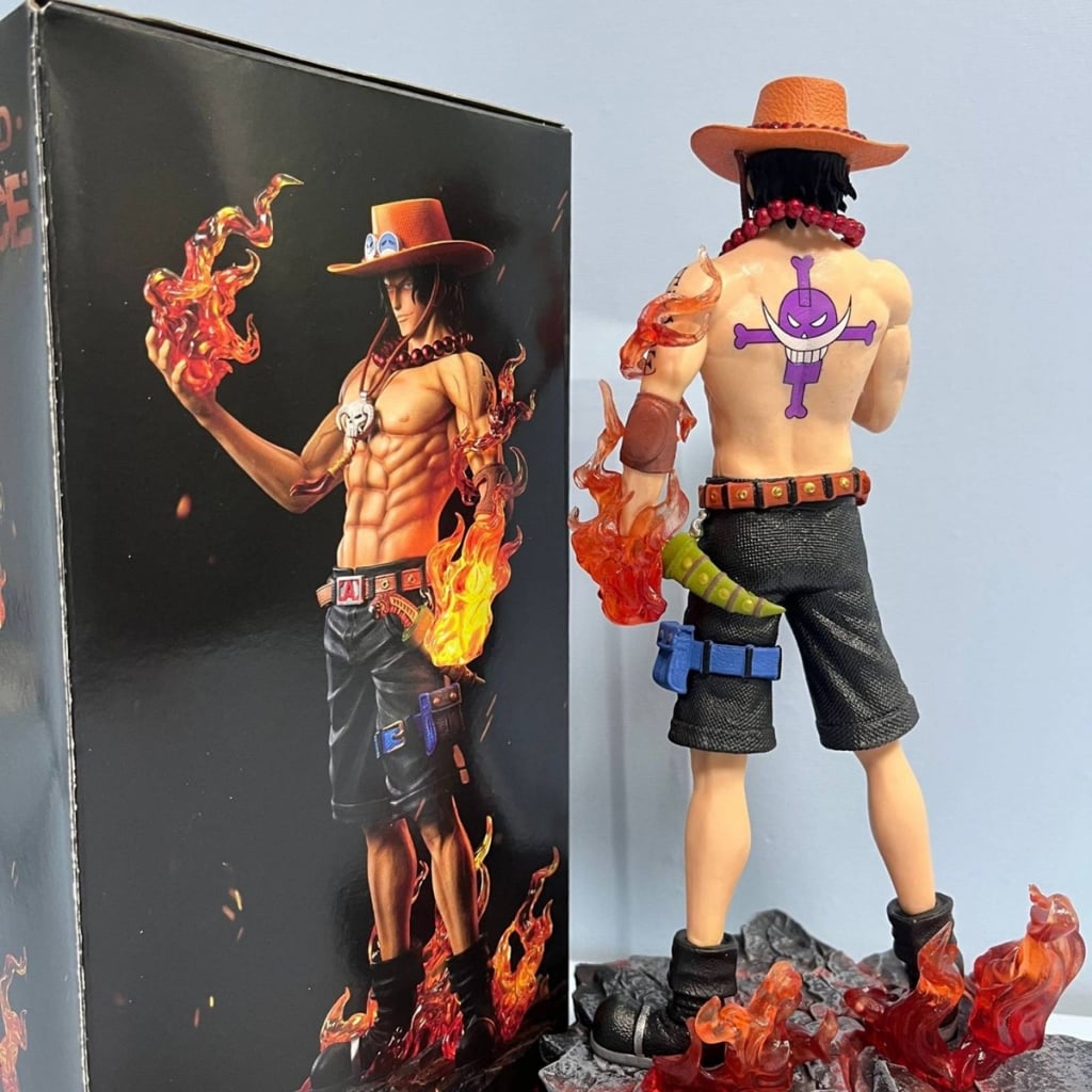  Mô Hình One Piece Portgas D. Ace Hỏa Quyền Cầm Ngọn Lửa Trên Tay 25cm 