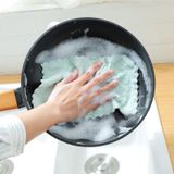  Khăn Lau Bếp Chén Bát 2 Màu Đa Năng Siêu Thấm Hút Sợi Vải Mềm Mại 27x15cm 