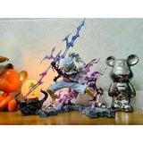  Mô Hình Luffy Gear 5 Thần Mặt Trời Nika Có Đèn LED (Có Đầu Lâu) Cao 23cm - Mô Hình One Piece FullBox 