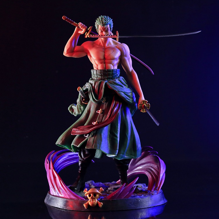  Mô Hình Roronoa Zoro Trạng Thái Chiến Đấu Dáng Đứng Siêu Ngầu 21cm Fullbox | Mô Hình One Piece Siêu Chất 