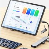  Hub Type C, Hub USB Chia Cổng 8 IN 1, Cổng Chuyển Đổi Type C cho Macbook Tích Hợp Cổng USB Cho PC, Laptop 