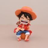  Mô Hình Luffy, Sanji, Zoro Chibi Ngồi Cười Đáng Yêu Fullbox - Mô Hình One Piece 